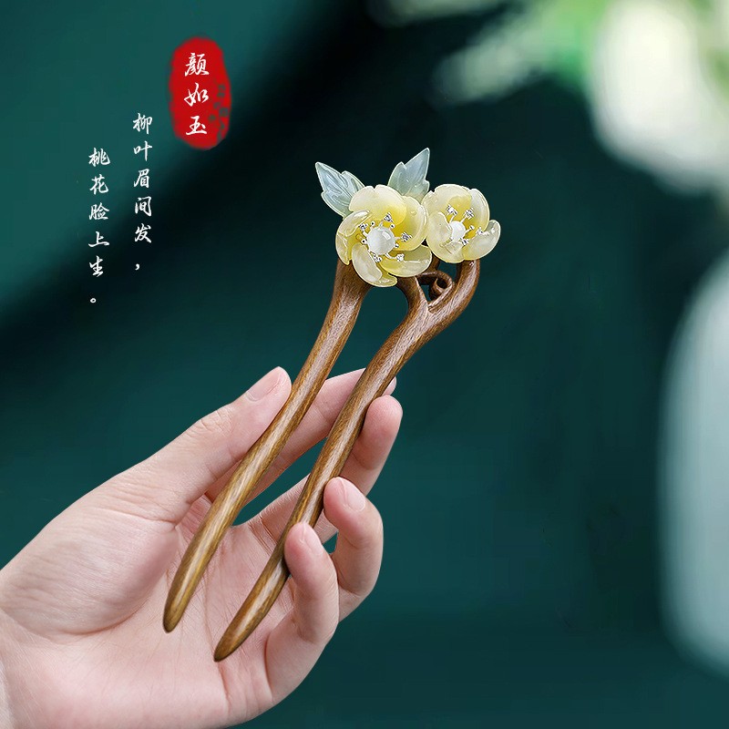 Women’s Vintage Style Simple Hairpin for Bun Hairdo Headwear Accessory