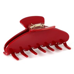 Red Hair Clips for Women, Medium Claw 1 Count (Pack of 1),