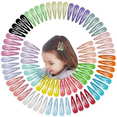 Metal Hair Clips 80PCS Non Slip Barrettes Assorted Colors for Women