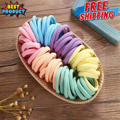 Men Women Hair Ties Soft Seamless Hair Bands Fr Thick Thin Hair Ponytail Holders