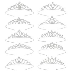 10 Pcs Rhinestones Tiaras Crowns for Wedding Birthday Prom Bride Pageant