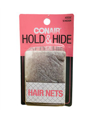 Conair Styling Essentials Hair nets medium brown 10 count