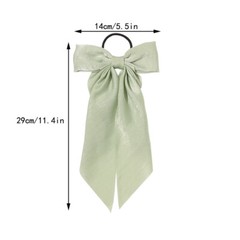 Big Bow Hair Clip Satin Barrette Hairpin Solid Color Ponytail Hair Accessories