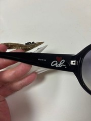 agnes b. PARIS Black Heart Pattern Sunglasses 62□16-140