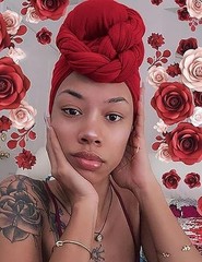 Head Wraps for Black Women Stretch Head 4pcs-black&purple&royal_blue&wine_red