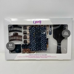 Goody 51-PC Hair Accessories Kit, Neutral Colors w/ Tanglefix
