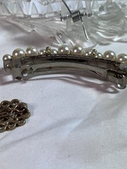 Hair Barrettes Hair Sticks With Bead Banana Clip Lot Of 8 Faux Tortoise Shell