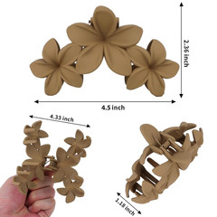 Large Matte Claw Hair Clips for Women – 4.5 Inch Non-Slip Strong Hold Clips for
