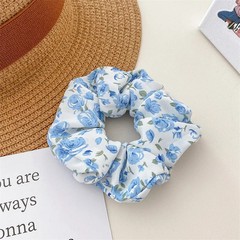 Fresh Style Floral Pleated Hair Bands High Elasticity Fashion Hair Scrunchies Su