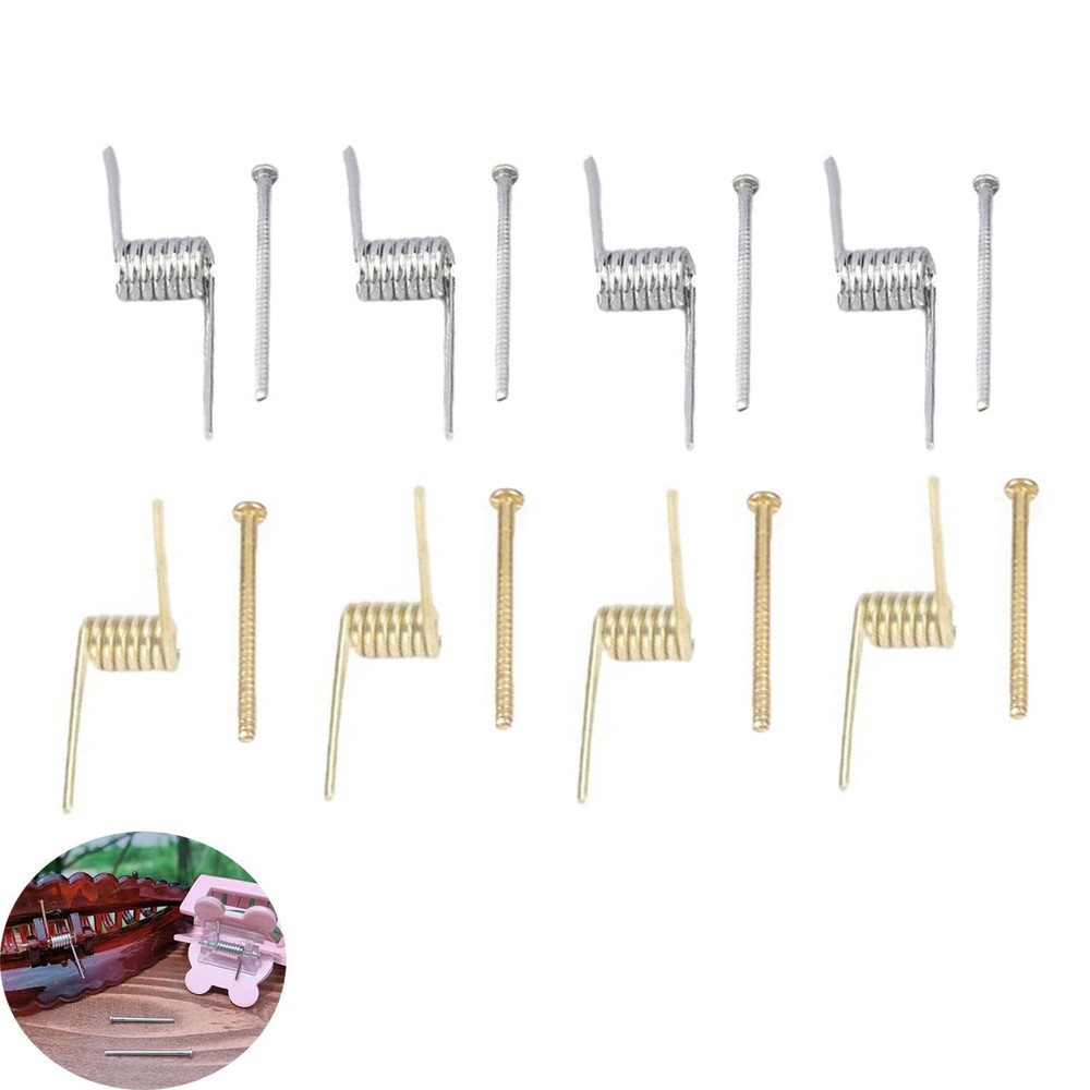 8 Set Hair Claw Clip Spring with Central Axle Rod for Large Medium Claw Clips…