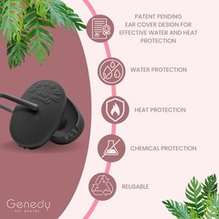 Waterproof Ear Covers for Shower & Hair Dye Protection – Reusable Silicone Caps