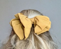 LOT 3 BEAUTIFUL VINTAGE KNOTTED DOUBLE LAYERED LARGE 6” HAIR BOWS ACCESSORIES