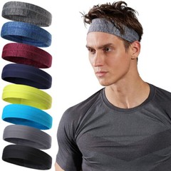 Sweatbands Sports Headband for Men Moisture Wicking Hairband Athletic Headbands