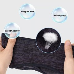 Winter Women’s Ponytail Hole Headband Ears Warmer Hairband Fleece Gym Sweatband