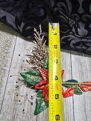 Unique Handcrafted Natural Gemstone Holiday Poinsettia Inspired Hair Stick