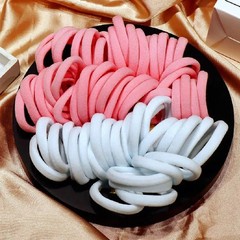 25-100X Women Girls Seamless Hair Band Ties Rope Ring Elastic Ponytail Holder US