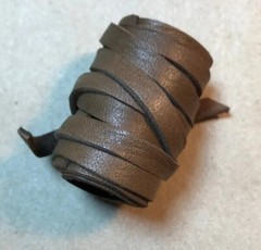 Men’s Viking Hair Style Ponytail Holders Black Leather Wrap Ties Men’s Cuff