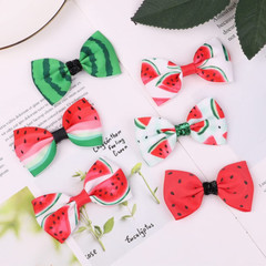 6 PACK Watermelon Bow Hair Clips Fruit Accessories for Women Girls Hair