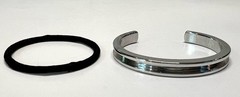 Maria Shireen The Original Athleisure Stainless Steel Silver Hair Tie Bracelet