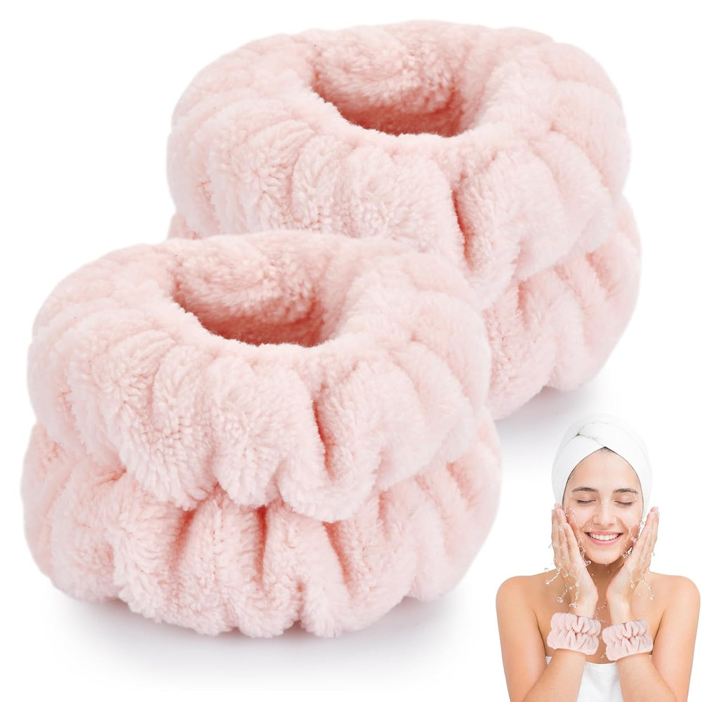 Wrist Bands for Washing Face, Spa Wristbands for Washing Face, Microfiber Wrist