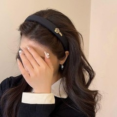 TEBIEKOY 2 Pcs Padded Headbands for Women Fashion Flower Decor Head Bands for…