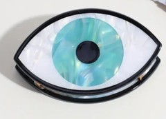Evil Eye Hair Clip Acetate Hard Plastic Acrylic