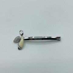 $65 New Swarovski Women’s Dancing Rhodium Silver Angel Hair Pin 916959