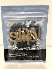 2 Slip Pure Silk Skinny Hair Scrunchies Set 1 Black + 1 Leopard New In package