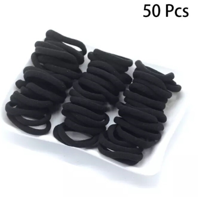 50 Pcs Hair Ties Soft Seamless Hair Bands Fr Thick Thin Hair Ponytail Holders