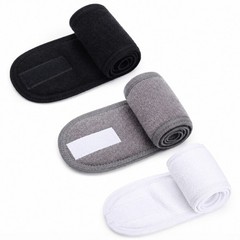 3-Piece Stretchable Spa Facial Headband – Makeup Shower Bath Sport Towel Wrap