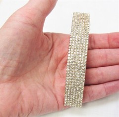 Gold Rhinestone Hair Barrette Special Occasion Formal Dressy Wedding