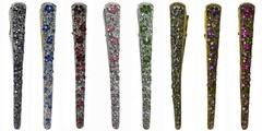 Set of 8 JCGY Metal Crystal Alligator Duckbills Beakclips 8 Colors NM86110-2-8