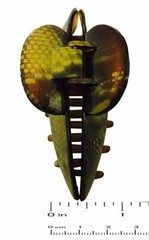 Parcelona French Golden Choco Dark Brown medium Covered Spring Jaw Hair Claw