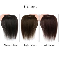 3.5″x5.5″Realistic Cap 100% Human Hair Topper For Women Cover Head Top 8″~12″