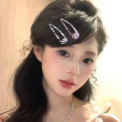 Ins Retro Leopard Print Pentagram BB Hair Clip Women’s Side Printed Hair Clips Z