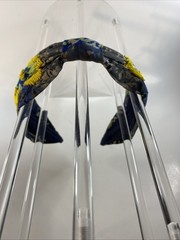 NamJosh Emerald and Blue Green Yellow Beaded Headband Hair Accessory