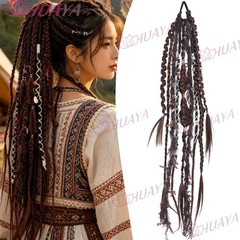 Women’s Cool Girl Dreadlock Hair Extensions Synthetic Fiber High Elastic Daily