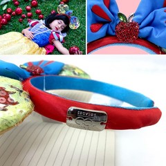 Disney- Parks Snow White 100th Headband Minnie Mouse Ears for Adult Kid