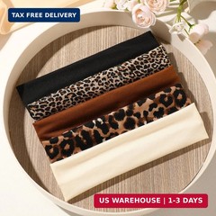 5PCS Animal Print Pattern Headband Fashion Hair Accessories, Hair Band for Women