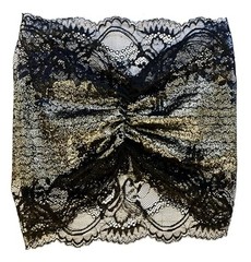 Black Lace Headband for Women Hair Accessories Stretch Lace Black gold lurex