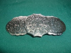 Southwest Silver Concho Hair Barrette in Gift Box