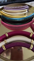 15 1980s TZERS Hair Cincher Banana Comb Clips Acrylic Shell coastal Grandmother