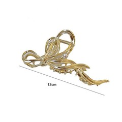 New Women Elegant Gold Silver Hollow Geometric Metal Hair Claw Vintage Hair