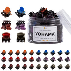 36 Pcs Hair Clips Mini Glossy Claw Clamp Colorful Great for Design Children Wome