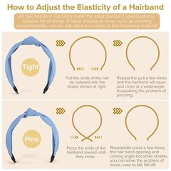 Headbands for Women Girls – 6PCS Stylish Top Knotted Headbands – Knotted Head…