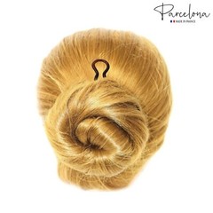Parcelona French Sleek 3 1/2″ Celluloid Wavy U Shaped Hair Pins for Women(3 Pcs)