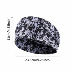Elastic Headband Fitness Sweatband Men Women Outdoor Running Sport Wide Hairband