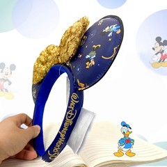 Minnie Mouse Blue Headband 50th Anniversary Disney-Parks Ears WDW US Stock