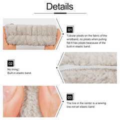 6PCS Spa Headband and Wristband Set, Face Wash Headband Makeup Skincare Headband
