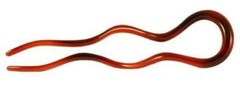 Parcelona French Tortoise Shell 4 Inch Large 2 Pins Wavy Crink U Shaped Hair Pin